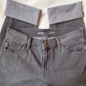 Old Navy Charcoal Gray Boyfriend Jeans